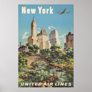 New York - United Reiseposter Poster
