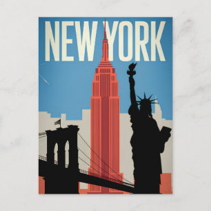 New York USA antiquarisch Postkarte