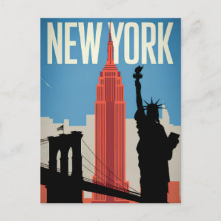 New York USA antiquarisch Postkarte