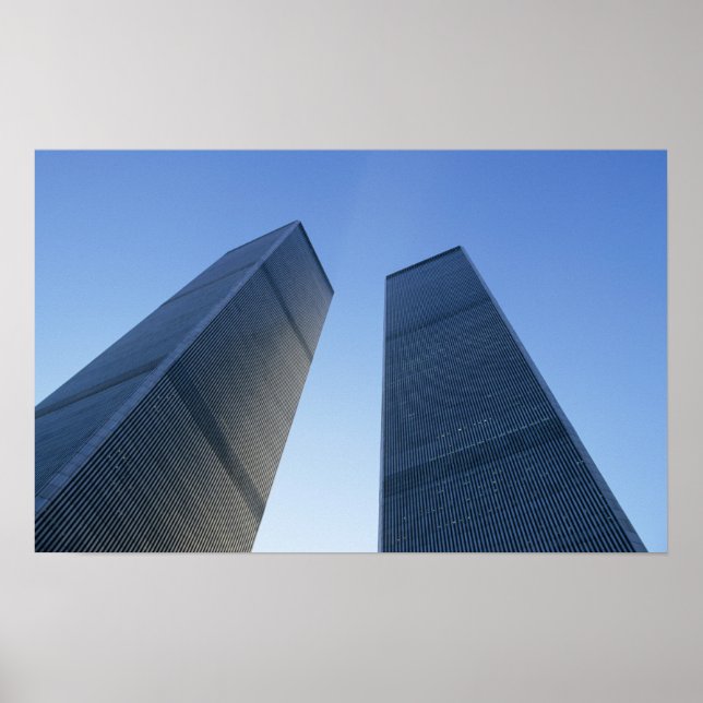 New York, USA. Blick auf die Zwillingstürme des Poster (Vorne)