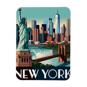 New York USA Manhattan Skyline Stadtbesichtigung � Magnet