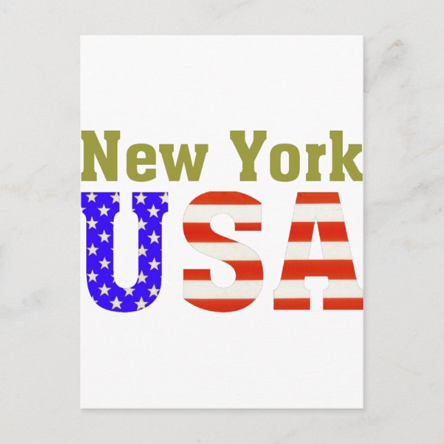 New York USA! Postkarte (Vorderseite)