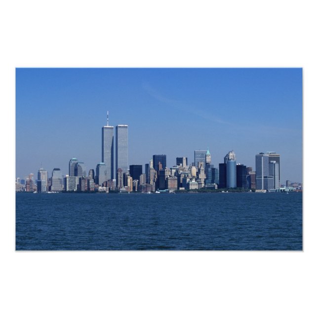 New York, USA. Skyline des Stadtzentrums von Manha Fotodruck (Vorne)