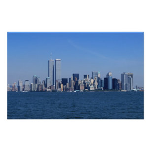 New York, USA. Skyline von Downtown Manhattan Fotodruck