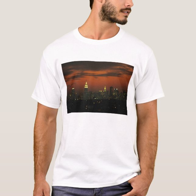 New York, USA. Skyline von Manhattan 2 T-Shirt (Vorderseite)