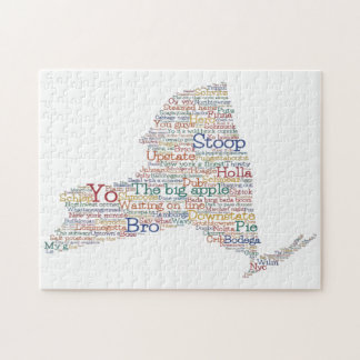 New York USA Slang Word Art Karte