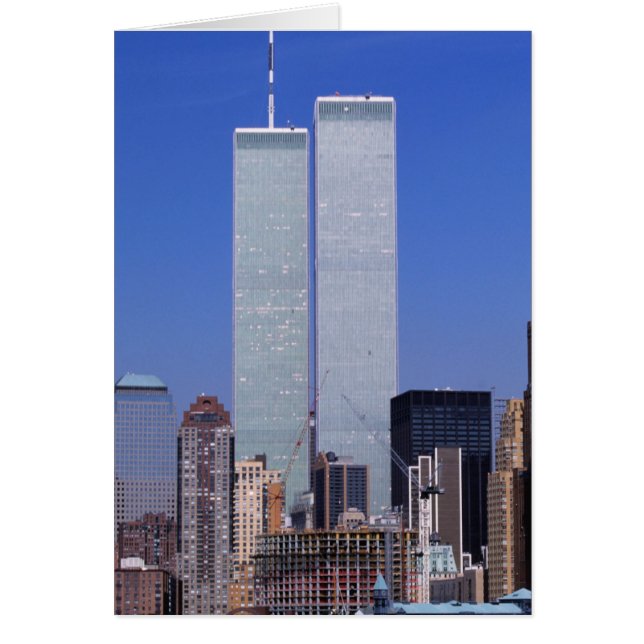 New York, USA. Zwillingstürme der berühmten Welt (Vorne)