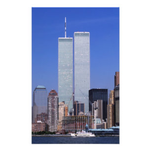New York, USA. Zwillingstürme des berühmten World Fotodruck