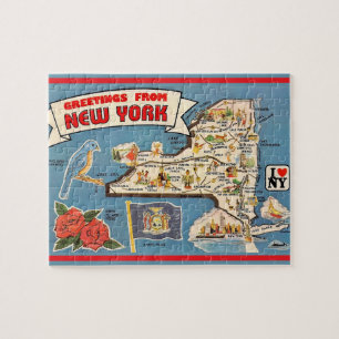 New York Vintage-Kartenpuzzle