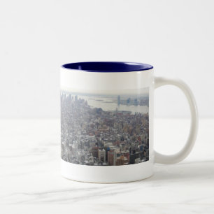 New York vom Reich-Staats-Gebäude Zweifarbige Tasse