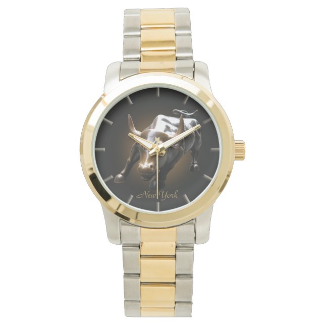 New York Watch New York Bull Souvenir Wristwatch Armbanduhr (Vorderseite)