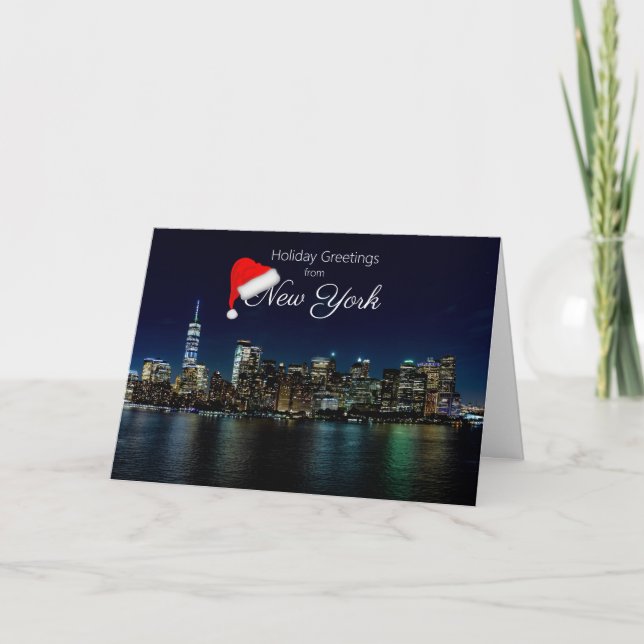 New York Weihnachtskarte Weihnachtsgrüße Dankeskarte (Vorderseite)