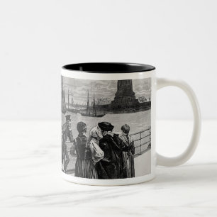 New York - Willkommen zum Land der Freiheit Zweifarbige Tasse
