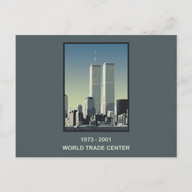New York World Trade Center Postkarte (Vorderseite)