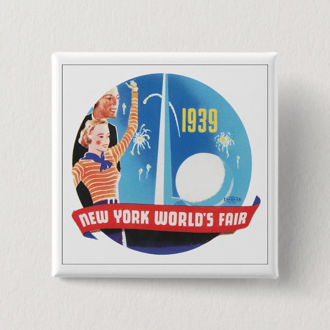 New York World's Fair 1939 Button (Vorderseite)