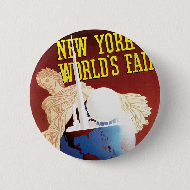 New York World's Fair (Globe) Button (Vorderseite)