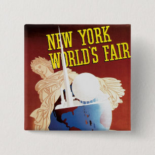 New York World's Fair (Globus) Button