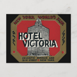 New York World's Fair Vintage Reisebeschriftung Postkarte