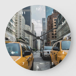 New York Yellow Taxi Große Wanduhr