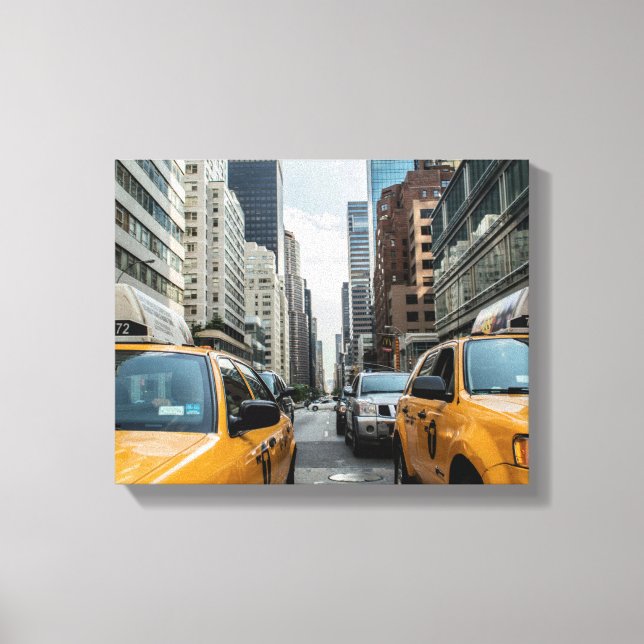 New York Yellow Taxi Leinwanddruck (Vorderseite)