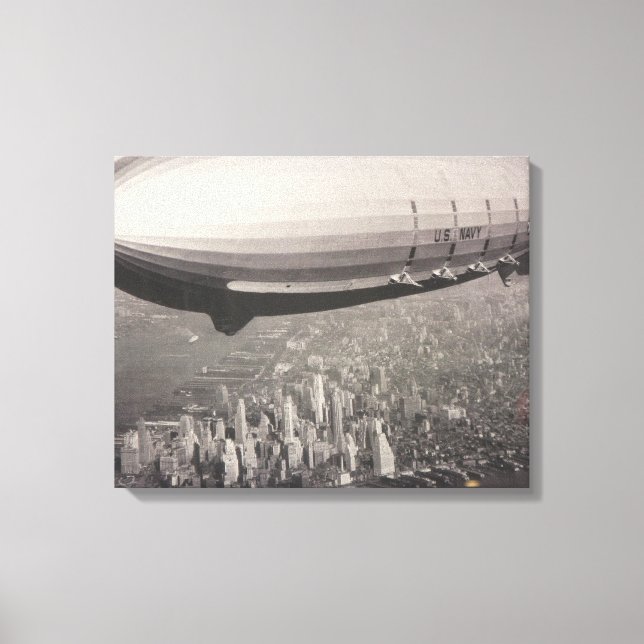New York Zeppelin Leinwanddruck (Vorderseite)