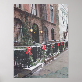 New York zu Weihnachten Poster