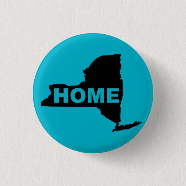 New York Zuhause Button Abzeichen Staaten (Vorderseite)