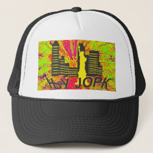 New York zyrillisch Truckerkappe