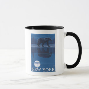 New YorkBear im Mondlicht Tasse