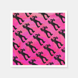 New- YorkBoogie-NachtSaxophon-Pink Serviette