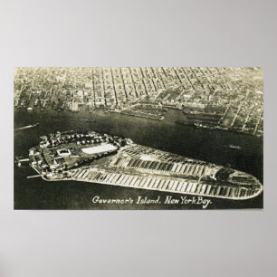New- Yorkbucht die Insel des Gouverneurs Poster
