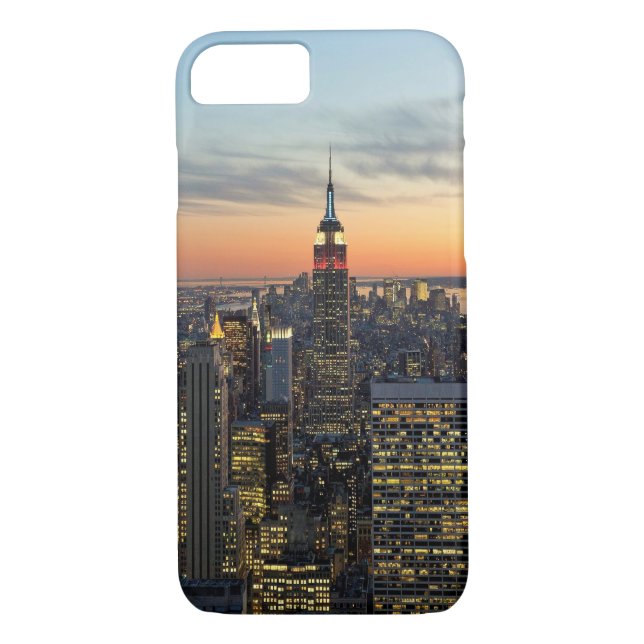 New- Yorkdämmerungs-Skyline Case-Mate iPhone Hülle (Rückseite)