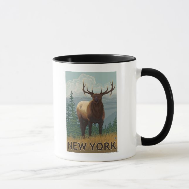 New YorkElk Scene Tasse (Rechts)