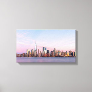 New Yorker Abend Skyline Leinwanddruck