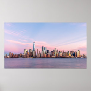 New Yorker Abend Skyline Poster