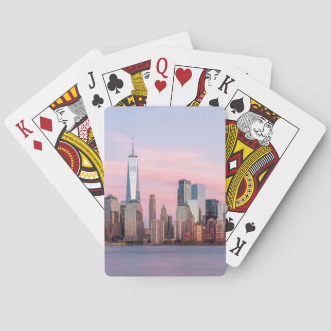 New Yorker Abend Skyline Spielkarten (Rückseite)