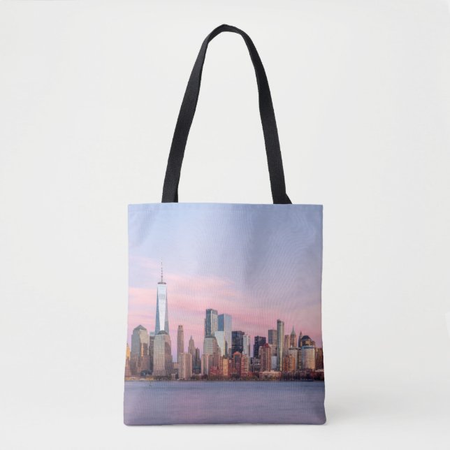 New Yorker Abend Skyline Tasche (Vorderseite)