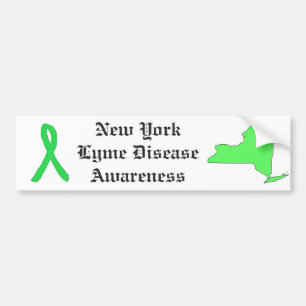 New Yorker Aufkleber für das Bewusstsein für Lyme- Autoaufkleber
