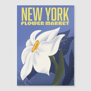 New Yorker Blumenmarkt Magnetkarte