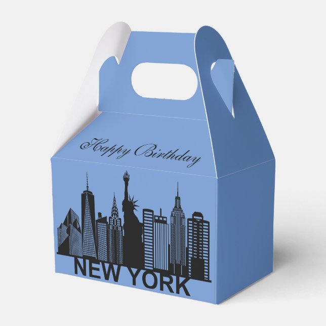 New Yorker City Silhouette Geschenkschachtel (Vorderseite)