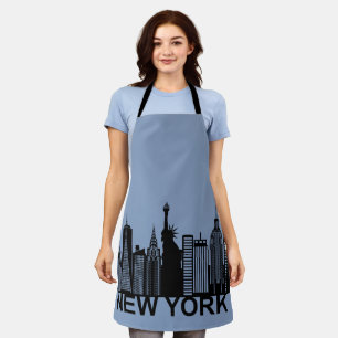 New Yorker City Silhouette Schürze