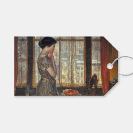 New Yorker Fenster im Winter (von Childe Hassam) Geschenkanhänger