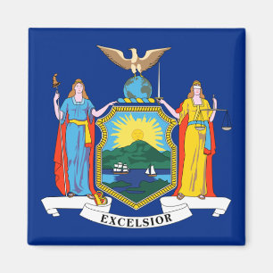 New Yorker Flagge, Der Empire State, Amerikanische Magnet