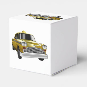 New Yorker Gelber Vintage-Taxi Geschenkschachtel