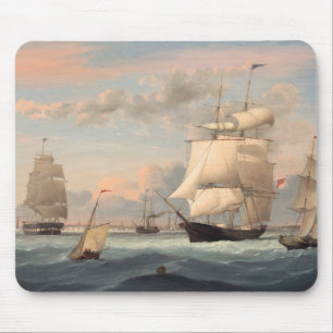 New Yorker Hafen von Fitz Henry Lane 1852 Mousepad