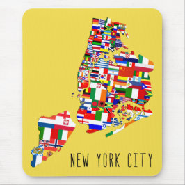 New Yorker Herkunft Nachbarschaft Flaggen Mousemat Mousepad