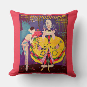 New Yorker Hippodrome-Programm 1920 Kissen