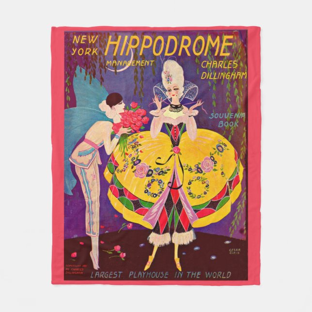 New Yorker Hippodrome-Programm der 1920er-Jahre mi Fleecedecke (Vorderseite)