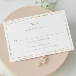 New Yorker Hochzeit in Urlaubsort RSVP Karte
