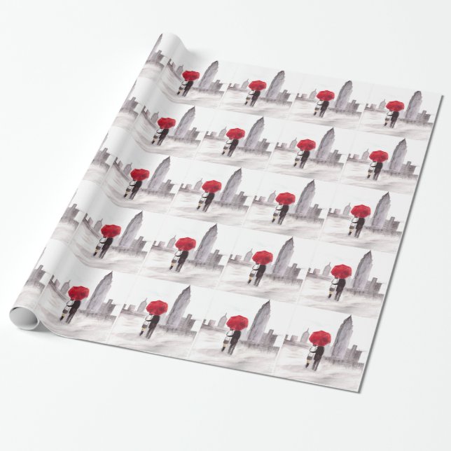 New Yorker Liebe Geschenkpapier (Ungerollt)